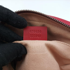 Vintage Gucci GG Marmont Red leather 476434 bum bag/waist bag | stylenewstar