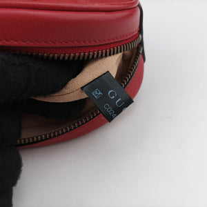 Vintage Gucci GG Marmont Red leather 476434 bum bag/waist bag | stylenewstar