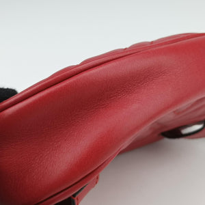 Vintage Gucci GG Marmont Red leather 476434 bum bag/waist bag | stylenewstar