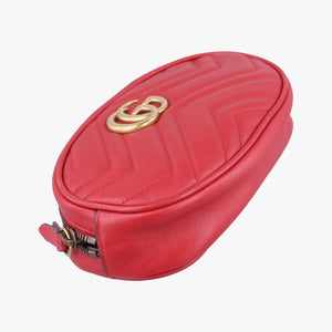 Vintage Gucci GG Marmont Red leather 476434 bum bag/waist bag | stylenewstar