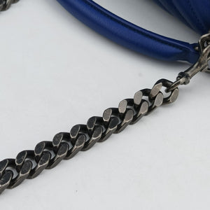 Pre-owned Yves Saint Laurent COLLEGE Blue leather 428056 shoulderbag | stylenewstar