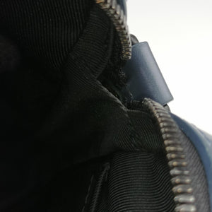 Pre-owned Louis Vuitton Duo Messenger Navy×Blue Monogram Shadow Leather M45730 shoulderbag | stylenewstar