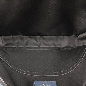 Pre-owned Louis Vuitton Duo Messenger Navy×Blue Monogram Shadow Leather M45730 shoulderbag | stylenewstar