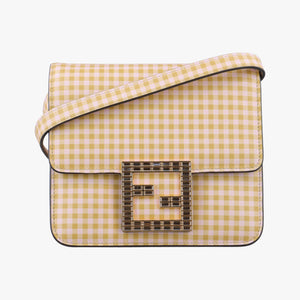 Vintage Fendi Fab yellow×White Leather 8BT325 shoulderbag | stylenewstar
