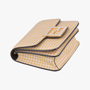 Vintage Fendi Fab yellow×White Leather 8BT325 shoulderbag | stylenewstar