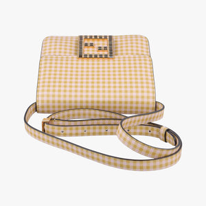 Vintage Fendi Fab yellow×White Leather 8BT325 shoulderbag | stylenewstar