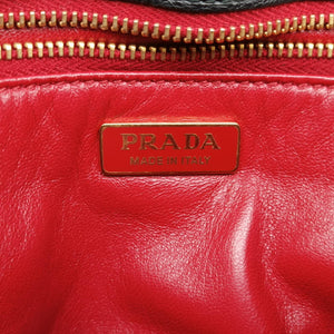 Secondhand Prada Robot Flap Black×Multicolour Leather 1BD055 shoulderbag | stylenewstar