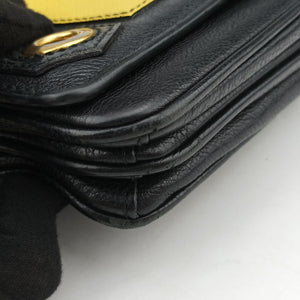 Secondhand Prada Robot Flap Black×Multicolour Leather 1BD055 shoulderbag | stylenewstar