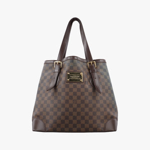 Secondhand Louis Vuitton HAMPSTEAD GM EBENE Damier Canvas N51203 shoulderbag | stylenewstar