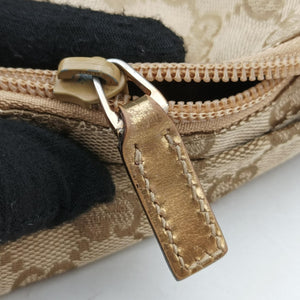 Pre-owned Gucci GG Canvas Sherry Line Beige canvas 131230 handbag | stylenewstar