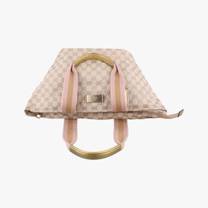 Pre-owned Gucci GG Canvas Sherry Line Beige canvas 131230 handbag | stylenewstar