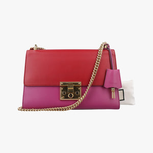 Vintage Gucci Padlock Rose×red Leather 409486 shoulderbag | stylenewstar