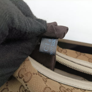 Pre-owned Gucci GG Twins Hobo WhitexBeide canvas 232945 shoulderbag | stylenewstar