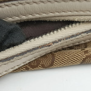 Pre-owned Gucci GG Twins Hobo WhitexBeide canvas 232945 shoulderbag | stylenewstar