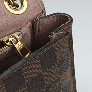 Pre-owned Louis Vuitton Wight EBENE×Magnolia Damier Canvas×Taurillon Leather N64418 shoulderbag | stylenewstar