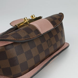 Pre-owned Louis Vuitton Wight EBENE×Magnolia Damier Canvas×Taurillon Leather N64418 shoulderbag | stylenewstar