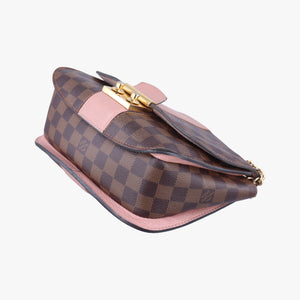 Pre-owned Louis Vuitton Wight EBENE×Magnolia Damier Canvas×Taurillon Leather N64418 shoulderbag | stylenewstar