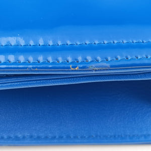 Pre-owned Chanel Lipstick Blue Enamel A66936 shoulderbag | stylenewstar