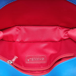 Pre-owned Chanel Lipstick Blue Enamel A66936 shoulderbag | stylenewstar