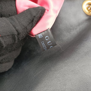 Secondhand Gucci GG Marmont Black×Multicolour velour 443496 shoulderbag | stylenewstar