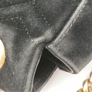 Secondhand Gucci GG Marmont Black×Multicolour velour 443496 shoulderbag | stylenewstar