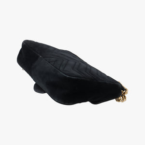 Secondhand Gucci GG Marmont Black×Multicolour velour 443496 shoulderbag | stylenewstar
