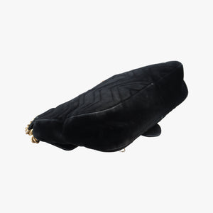 Secondhand Gucci GG Marmont Black×Multicolour velour 443496 shoulderbag | stylenewstar