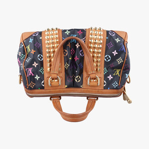 Pre-owned Louis Vuitton COURTNEY MM Noir Monogram Multicolor M45642 handbag | stylenewstar