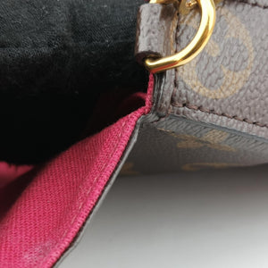 Pre-owned Louis Vuitton Pochette FeLICIE Brown Monogram Canvas M61276 shoulderbag | stylenewstar
