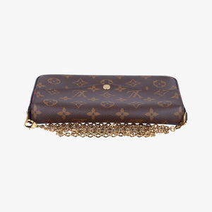 Pre-owned Louis Vuitton Pochette FeLICIE Brown Monogram Canvas M61276 shoulderbag | stylenewstar