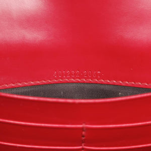 Pre-owned Gucci GG Marmont Red Leather 401232 shoulderbag | stylenewstar