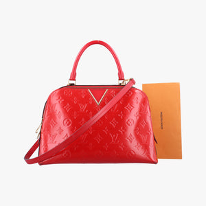 Pre-owned Louis Vuitton Melrose CERISE Vernis M42694 shoulderbag | stylenewstar