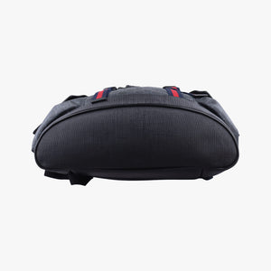 Pre-owned Gucci GG Supreme Black x Gray x Navy x Red PVC coated canvas×Leather 495563 backpack/rucksack | stylenewstar