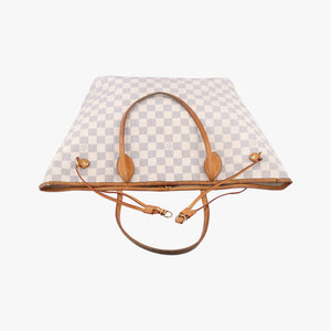 Secondhand Louis Vuitton NEVERFULL MM Azur Damier Canvas N51107 shoulderbag | stylenewstar