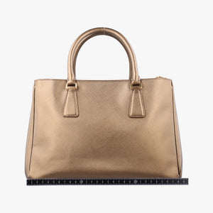 Pre-owned Prada Galleria Golden SAFFIANO Leather BN2274 shoulderbag | stylenewstar