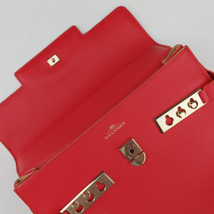 Pre-owned Delvaux Tan pete Orange Leather shoulderbag | stylenewstar