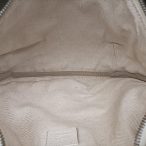 Pre-owned Gucci Gucci Print White Leather 530412 bum bag/waist bag | stylenewstar