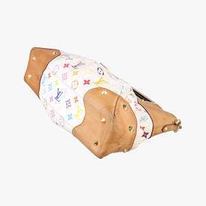 Pre-owned Louis Vuitton JUDY MM white Monogram Multicolor M40255 shoulderbag | stylenewstar