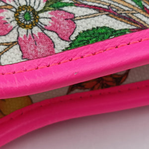 Vintage Gucci Rajah White×Pink×Multicolor canvas×leather 537219 shoulderbag | stylenewstar