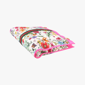Vintage Gucci Rajah White×Pink×Multicolor canvas×leather 537219 shoulderbag | stylenewstar