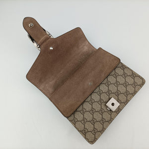 Pre-owned Gucci Dionysus Brown PVC coated canvas ×suede 421970 shoulderbag | stylenewstar