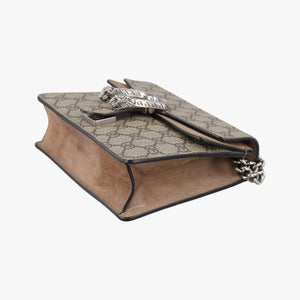 Pre-owned Gucci Dionysus Brown PVC coated canvas ×suede 421970 shoulderbag | stylenewstar