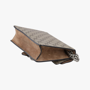 Pre-owned Gucci Dionysus Brown PVC coated canvas ×suede 421970 shoulderbag | stylenewstar