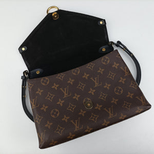 Vintage Louis Vuitton Saint Michel Freesia Brown×Noir Monogram Canvas×epi M44030 shoulderbag | stylenewstar