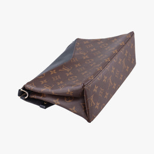 Vintage Louis Vuitton Saint Michel Freesia Brown×Noir Monogram Canvas×epi M44030 shoulderbag | stylenewstar