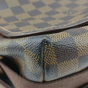 Pre-owned Louis Vuitton BROOKLYN GM EBENE Damier Canvas N51212 shoulderbag | stylenewstar