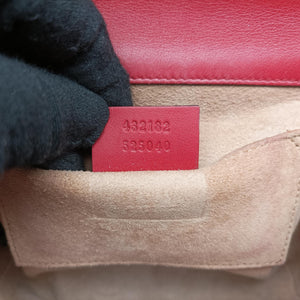 Pre-owned Gucci Padlock Red Leather 432182 shoulderbag | stylenewstar