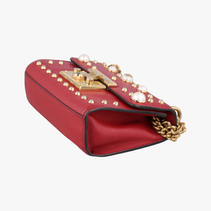 Pre-owned Gucci Padlock Red Leather 432182 shoulderbag | stylenewstar