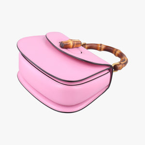 Pre-owned Gucci Bamboo Pink Leather 686864 shoulderbag | stylenewstar