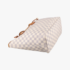Pre-owned Louis Vuitton NEVERFULL MM AZUR Damier Canvas N51107 shoulderbag | stylenewstar